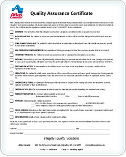 quality_in_motion_assurance_certificate_for_moving_process_estimated_cost_of_shipment