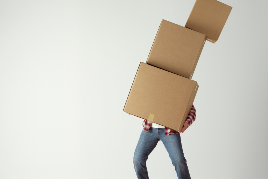 Difficultés à porter les cartons