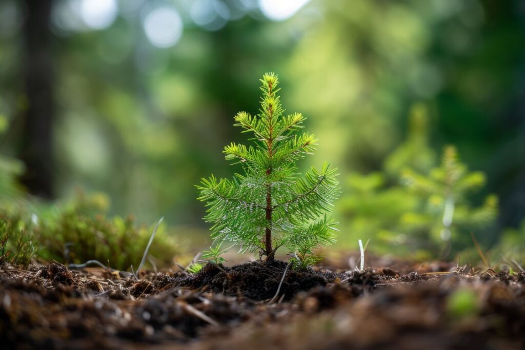 Image de bannière pour le communiqué de presse de Tree Canada mettant en vedette des arbres et de la verdure